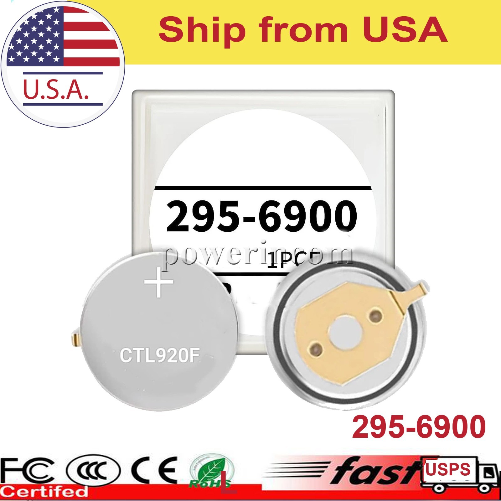 1 pc For Citizen Eco-Drive 295-69 295-6900 CTL920F Rechargeable Battery Capacito