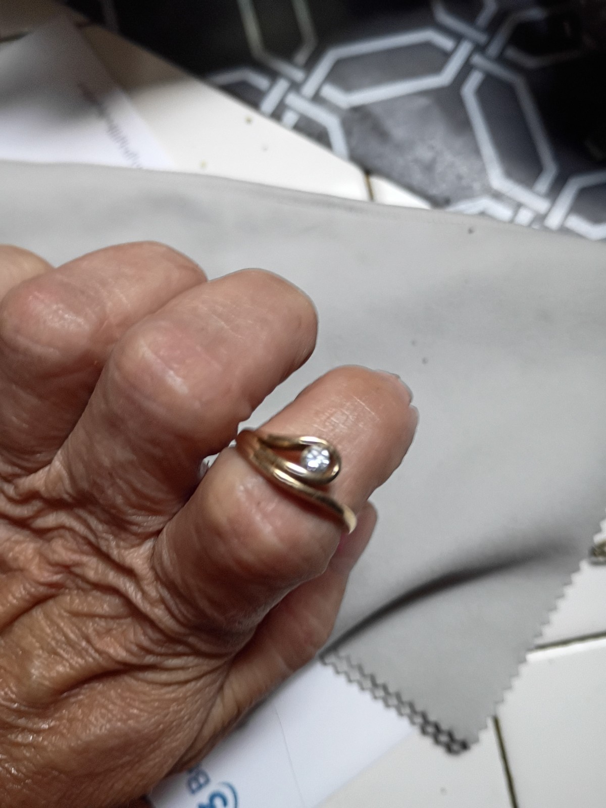 Quarter Carat Carat 14 Karat Gold Vintage Ring Size 6.5