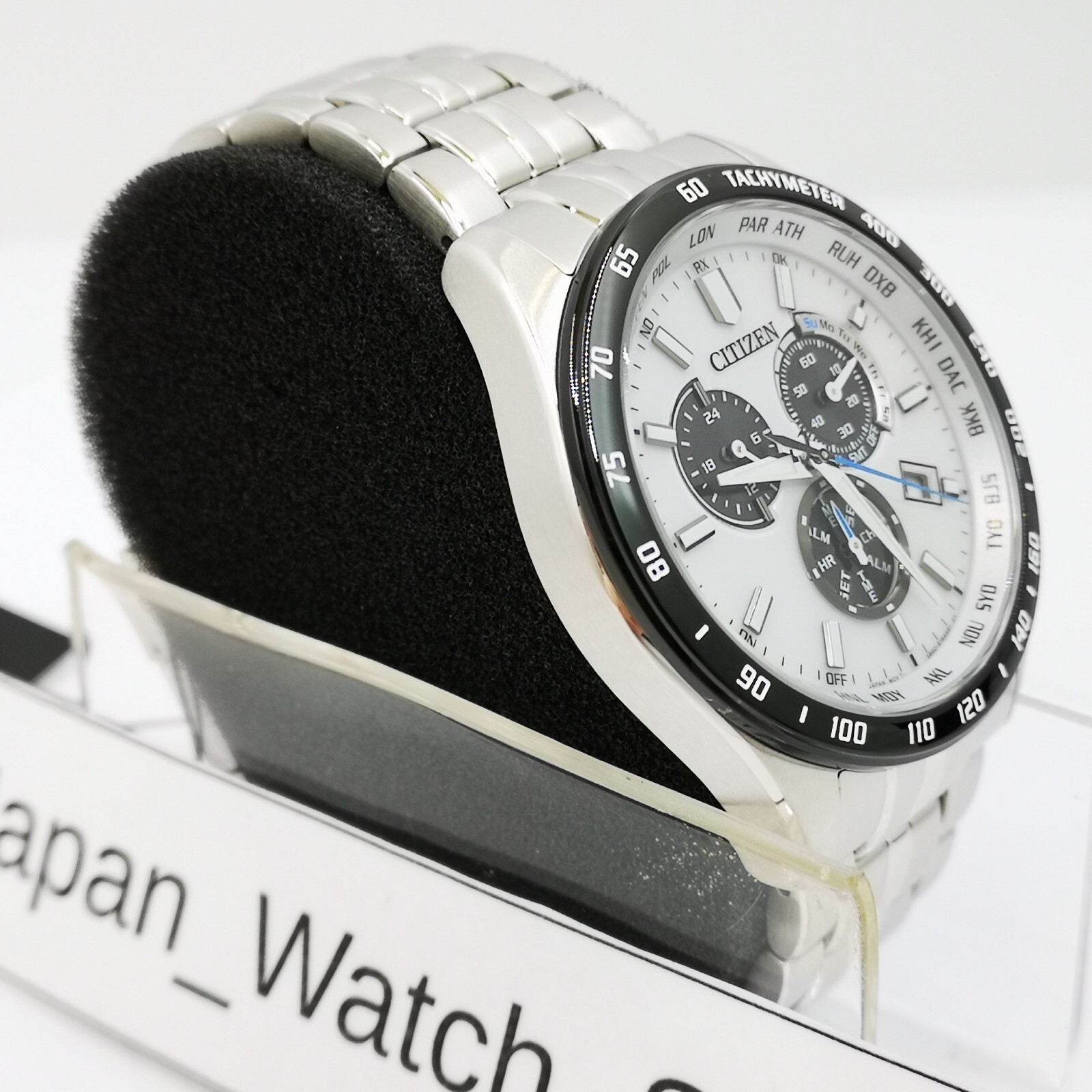 CITIZEN Collection Eco-Drive CB5874-90A White Solar Radio Men’s Watch New in Box