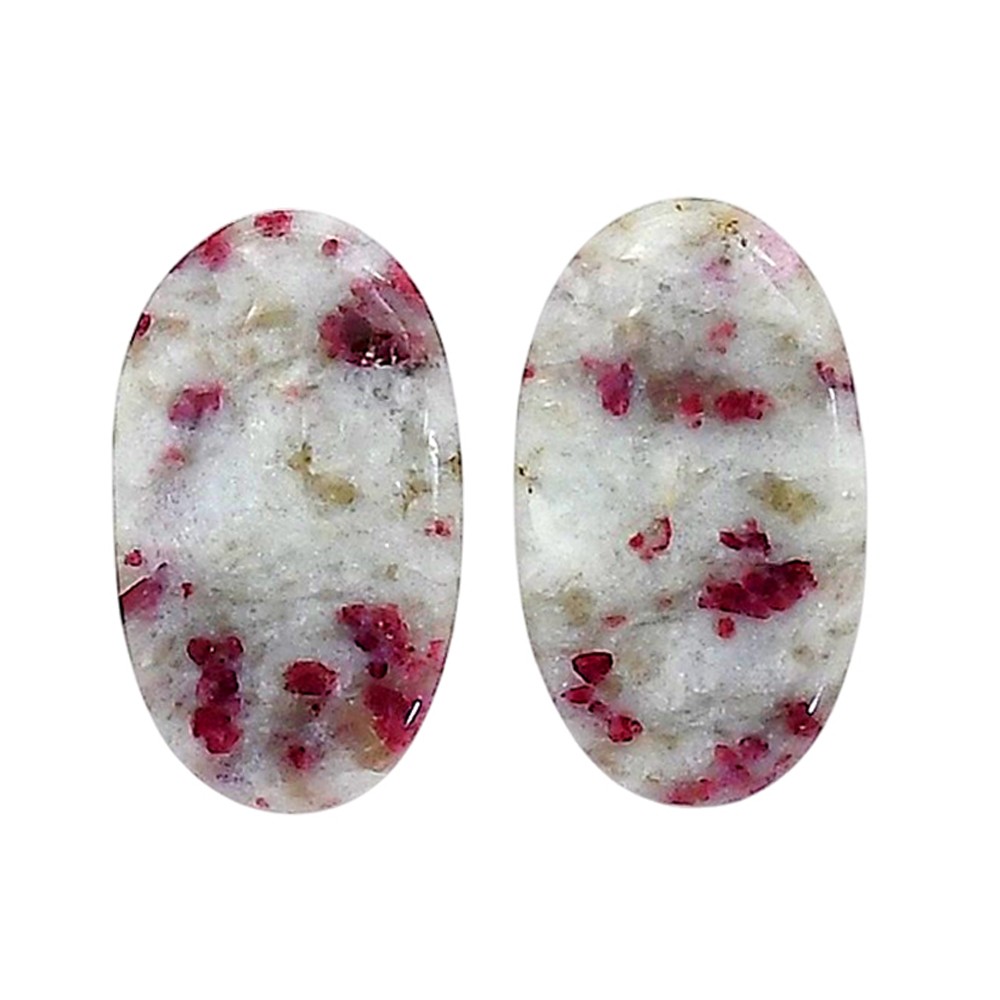 Natural Cinnabar 14×23.7×4.3 mm Oval Shape Polished Gemstone LS51-06751