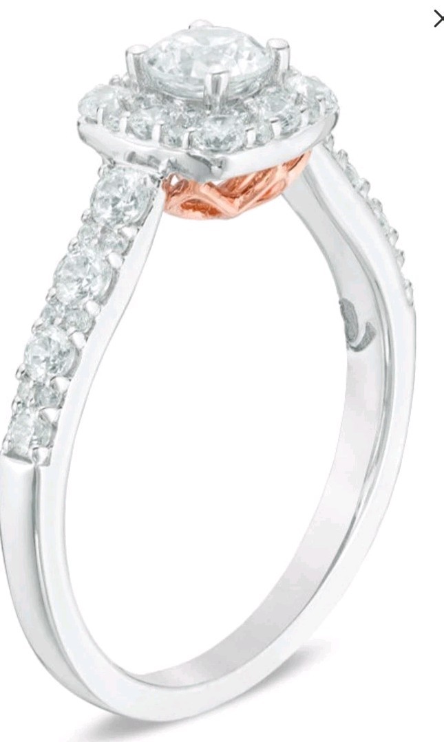 Love’s Destiny Zales 1 CT TW Certified Diamond Engagement Ring In 14K 2 Tone