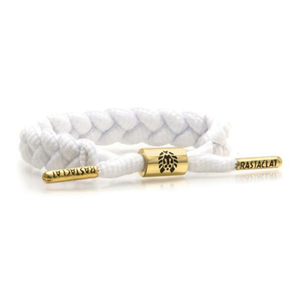 Brand New RASTACLAT Zion II White Gold Shoelace Bracelet