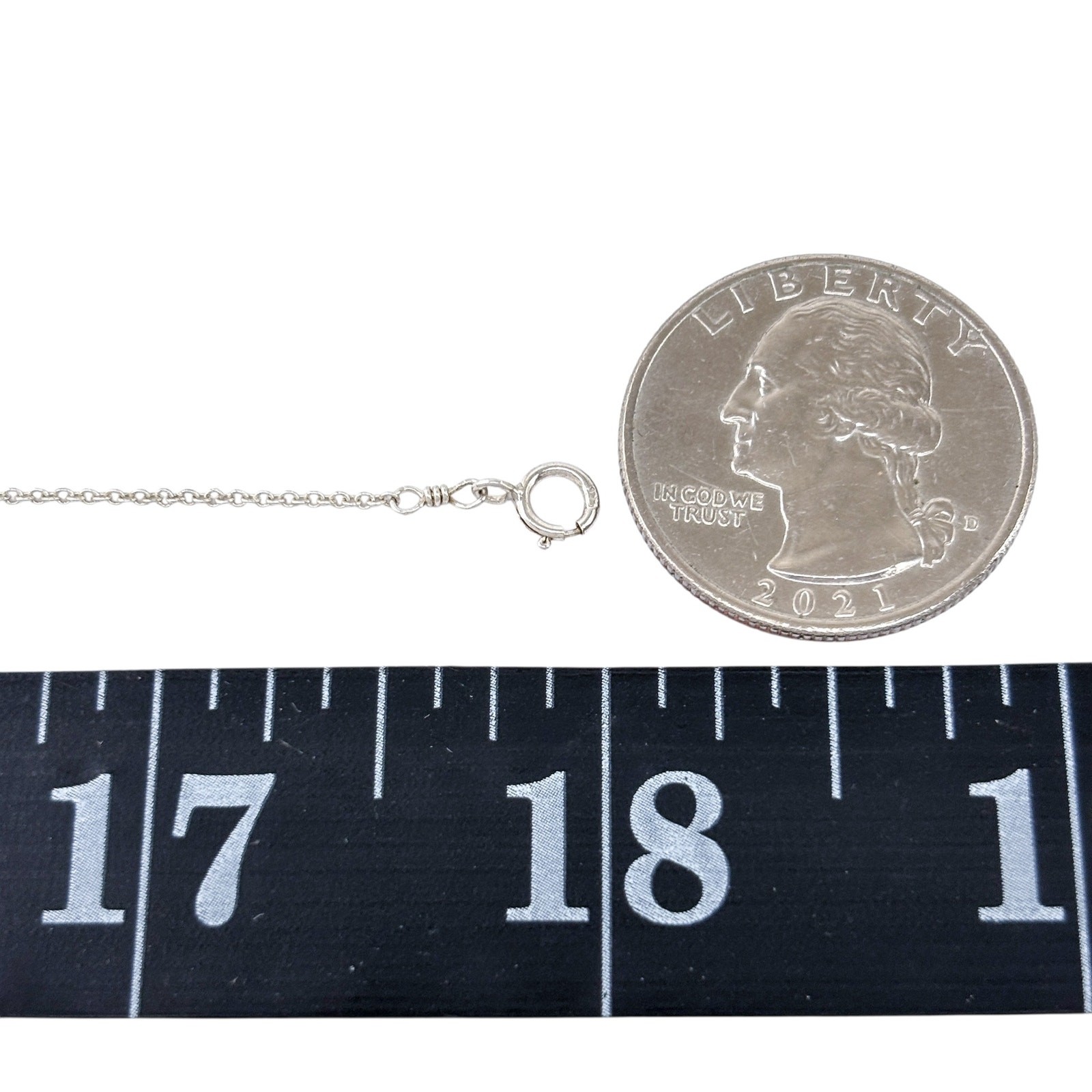 Dainty Anchor Pendant Necklace | Vintage Sterling Silver | Nautical Charm | 18″