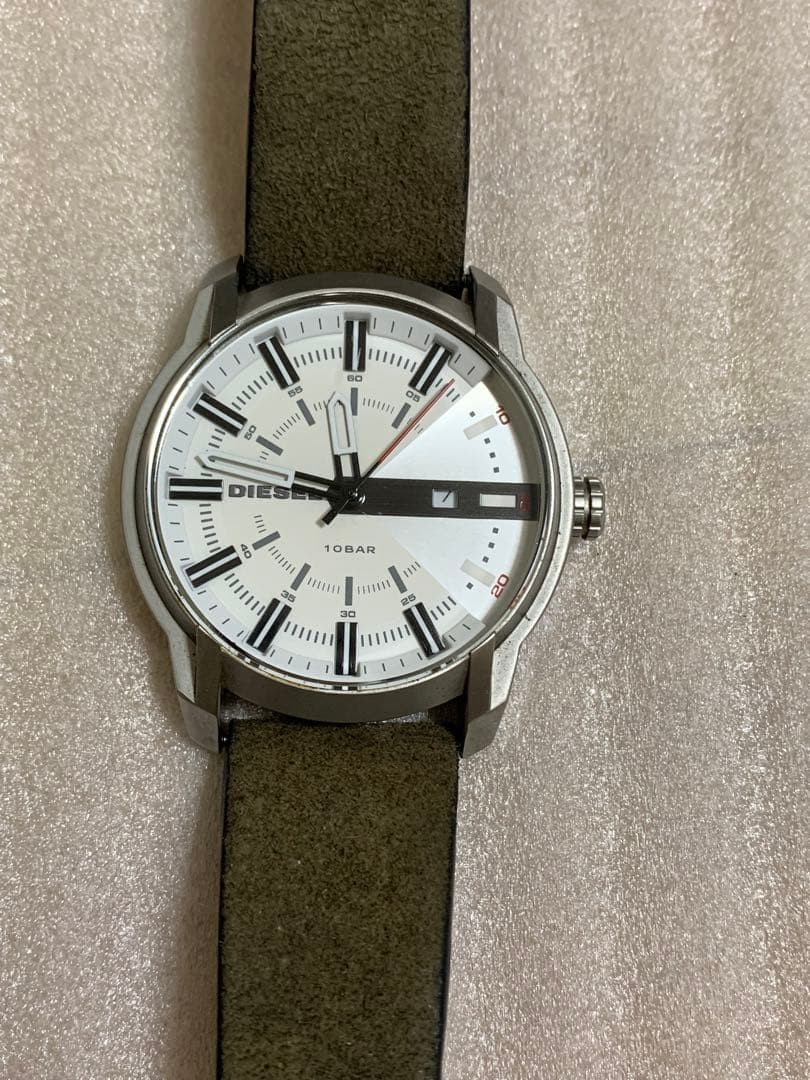 DIESEL Silver/White Watch 10BAR Seiko Citizen