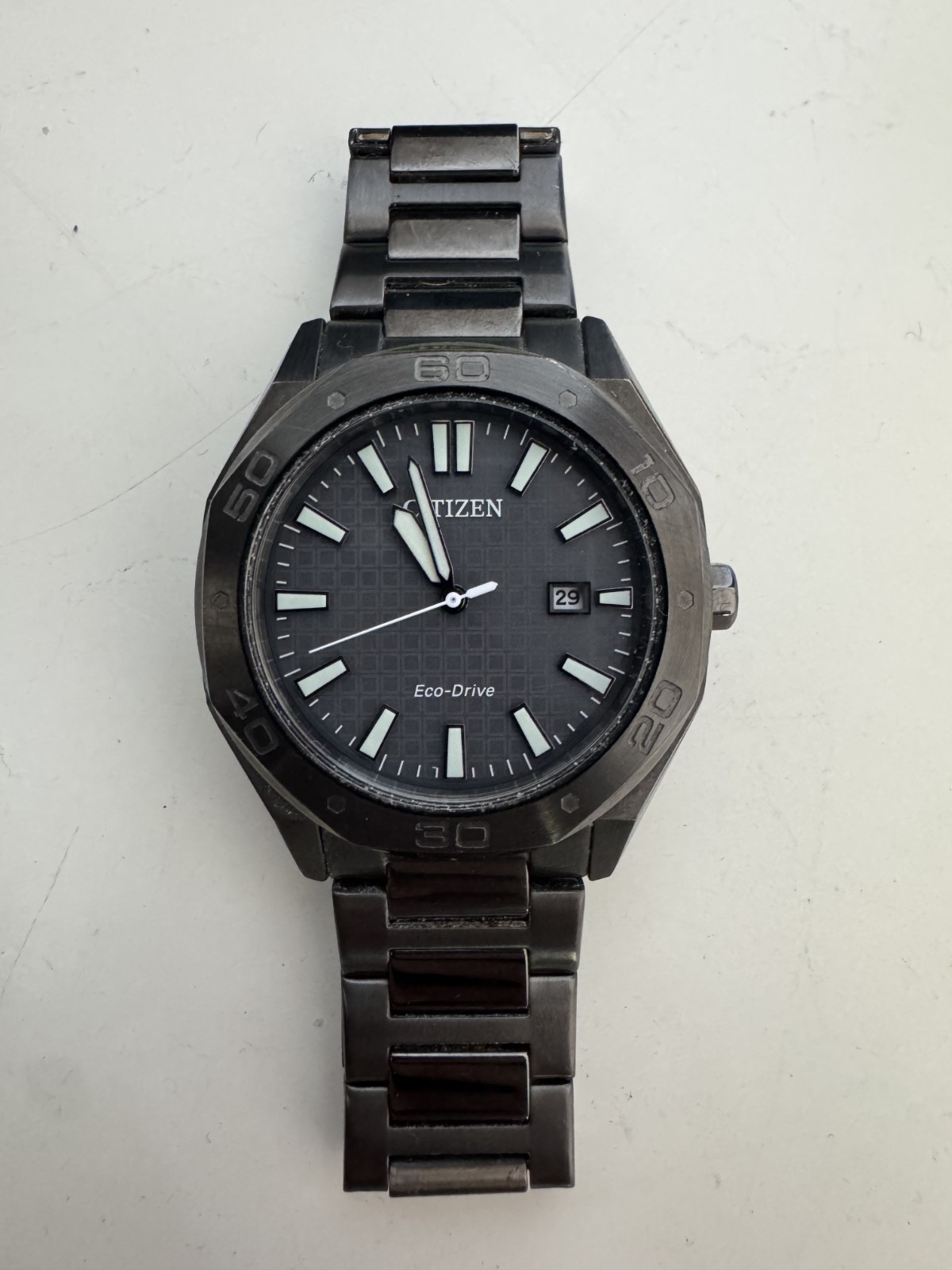 Citizen Eco-Drive Odyn BM7637-81H Men’s 41mm Gunmetal Gray Sport Watch Date 100M