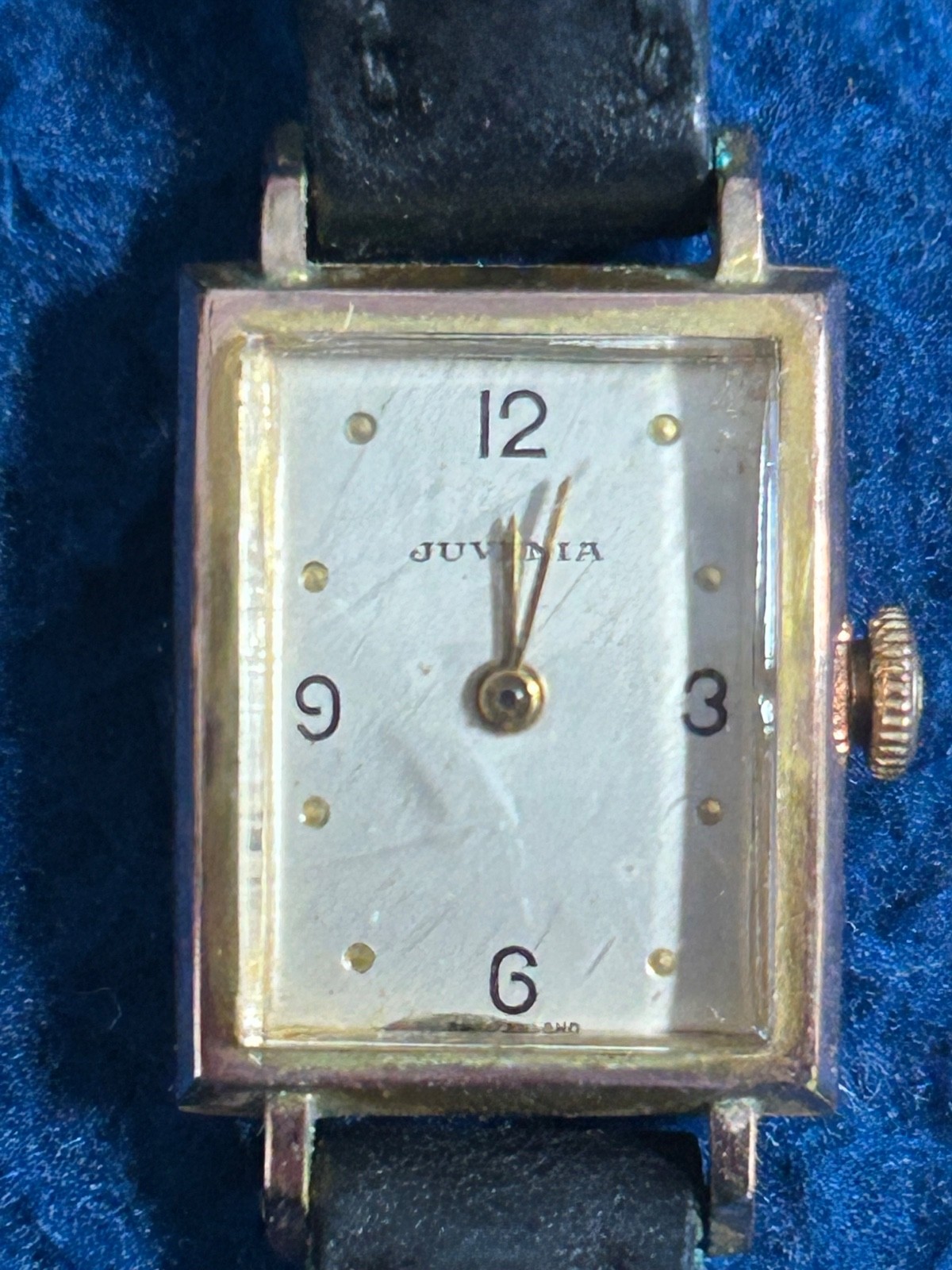 Juvenia Watch Ladies Swiss 40 Microns Gold Plate 17 Jewel 1960 NOT WORKING