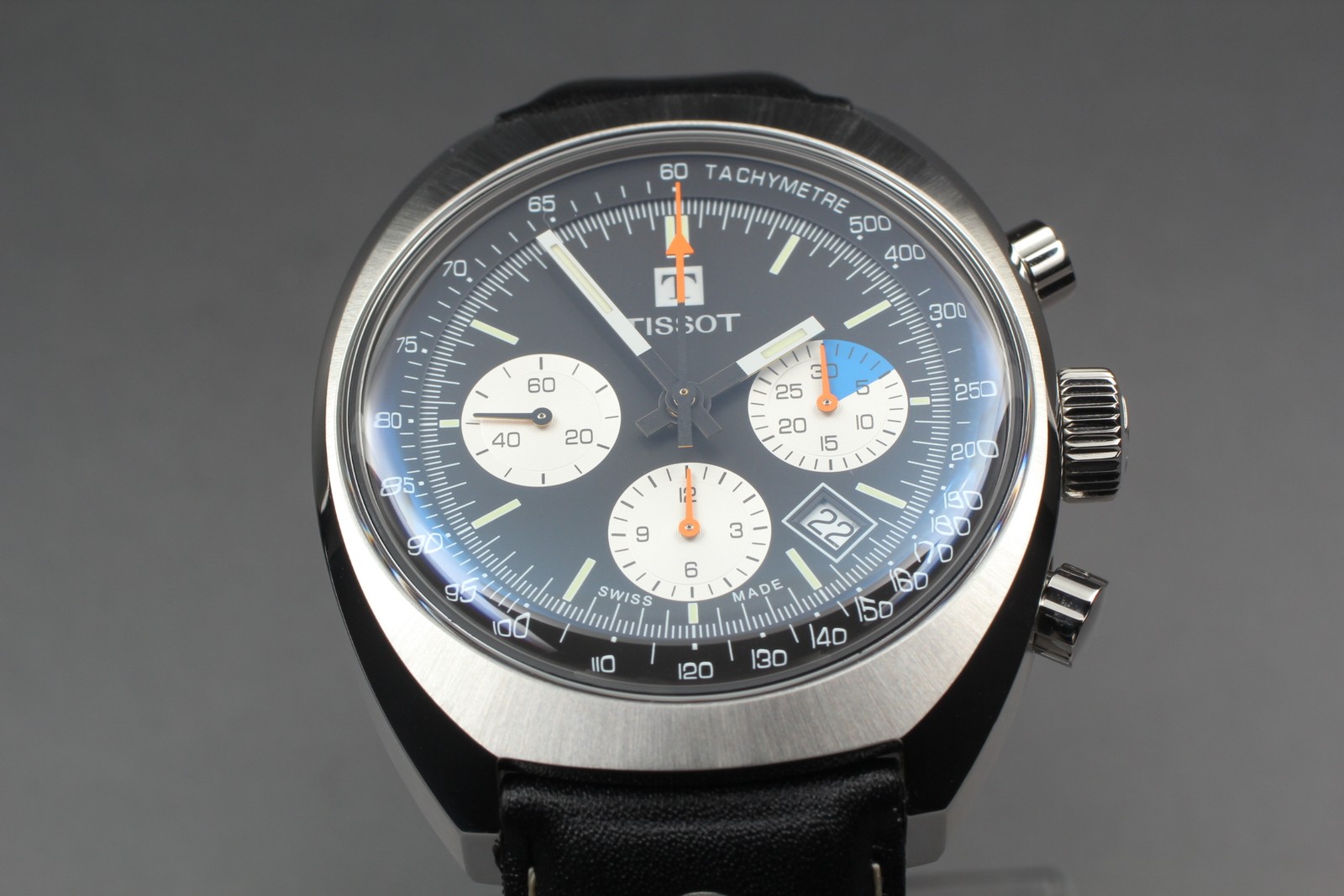 TISSOT Heritage T124427A Black Automatic Chronograph Men’s Watch 43mm JAPAN Box