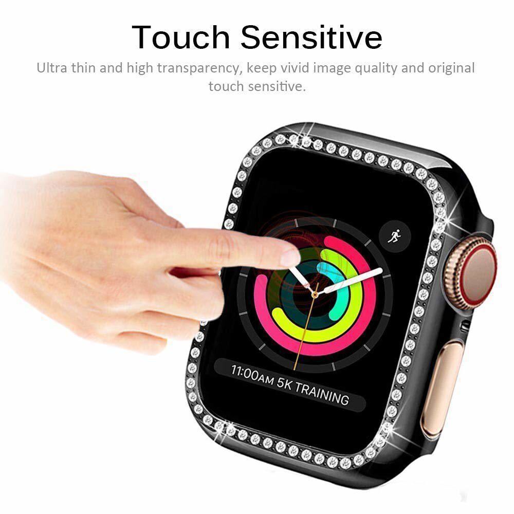 Bling iWatch Band Strap Diamond Case For Apple Watch Series 9 8 7 6 5 4 3 2 49mm