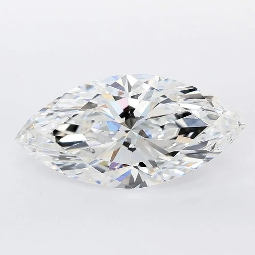 2.50 Cts MARQUISE Cut IGI Certified Lab Grown CVD Diamond D Color VS2 Clarity