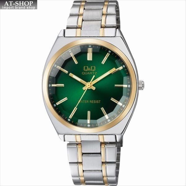 Citizen Q&Q Green Men’s Watch Dual Tone Quartz Water Resistant Stylish