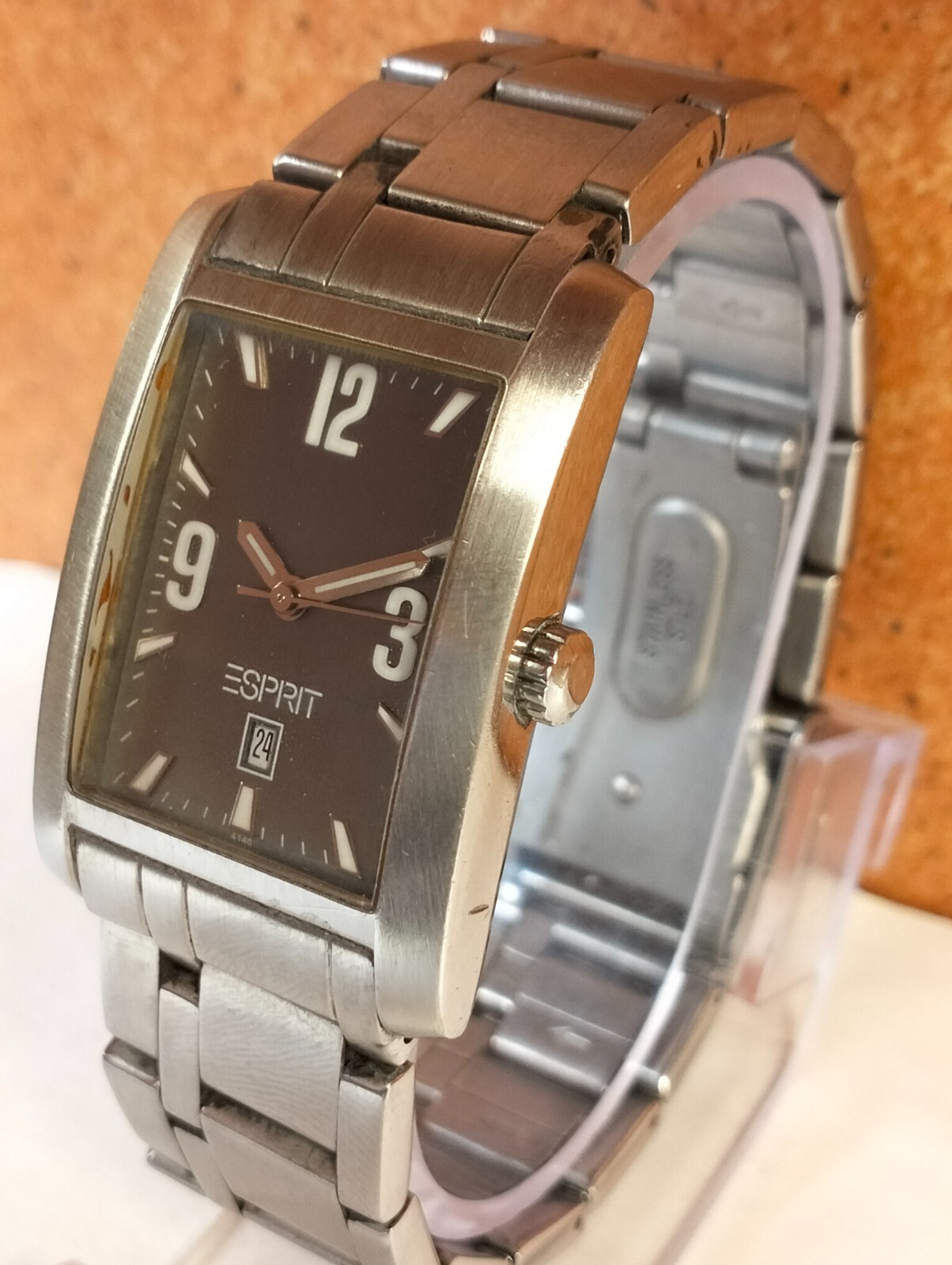 ESPRIT QUARTZ GRAY DIAL 4140 MEN’S FULLY WORKING CONDITION ALL ORIGINAL VINTAGE