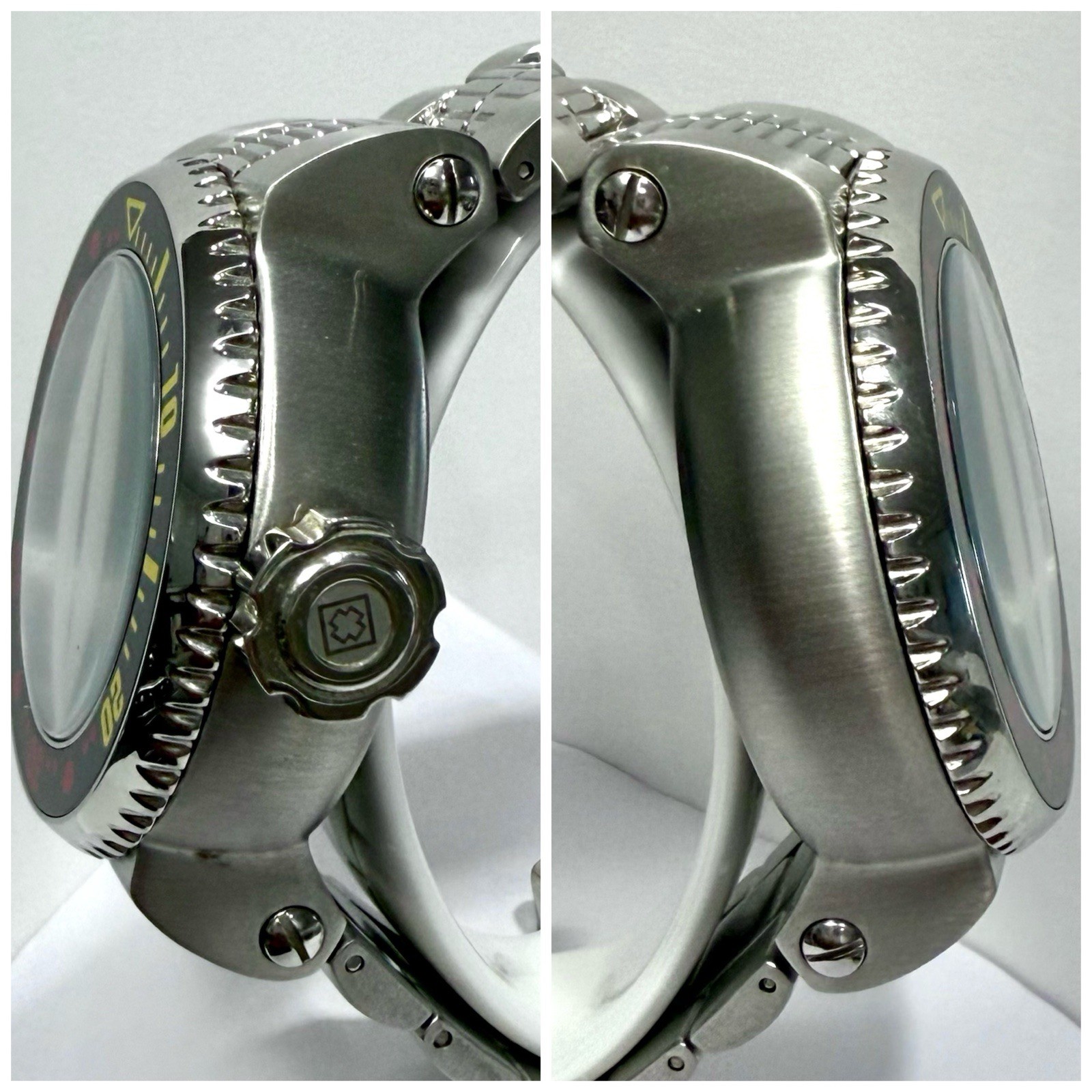 52mm Auto MARITIME Flags | Gray Dial | Silvertn Bracelet PRO DIVER Invicta Watch