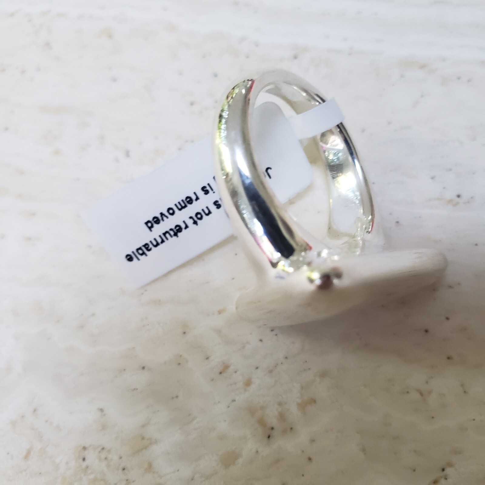 Sterling Silver, 5g Triangular Signet Ring, size R/S, 9 – New with Tag.