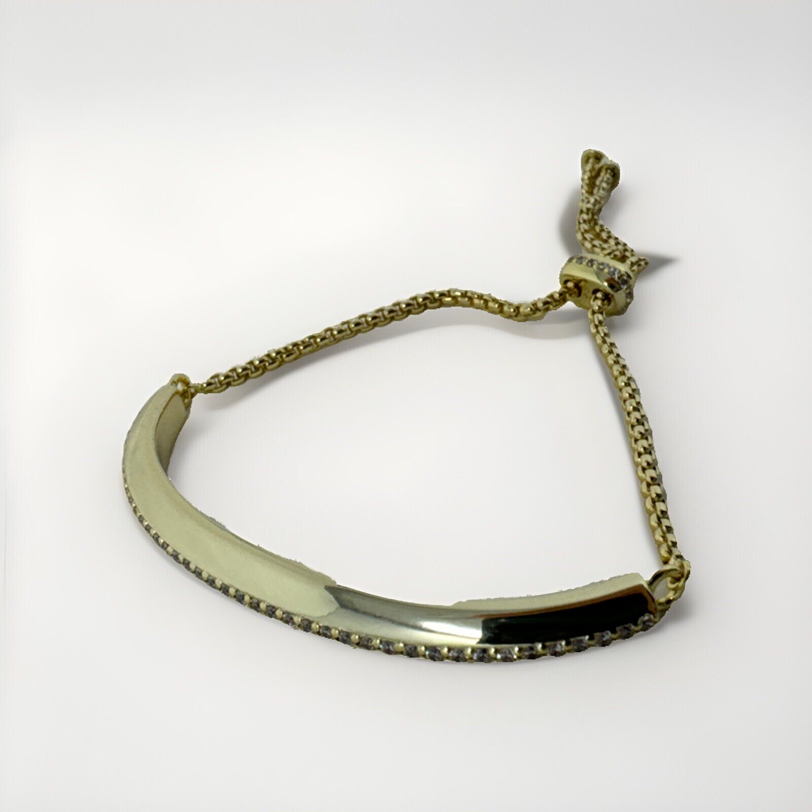 Kendra Scott CZ Slide Bracelet OTT Lux Gold Metal – New