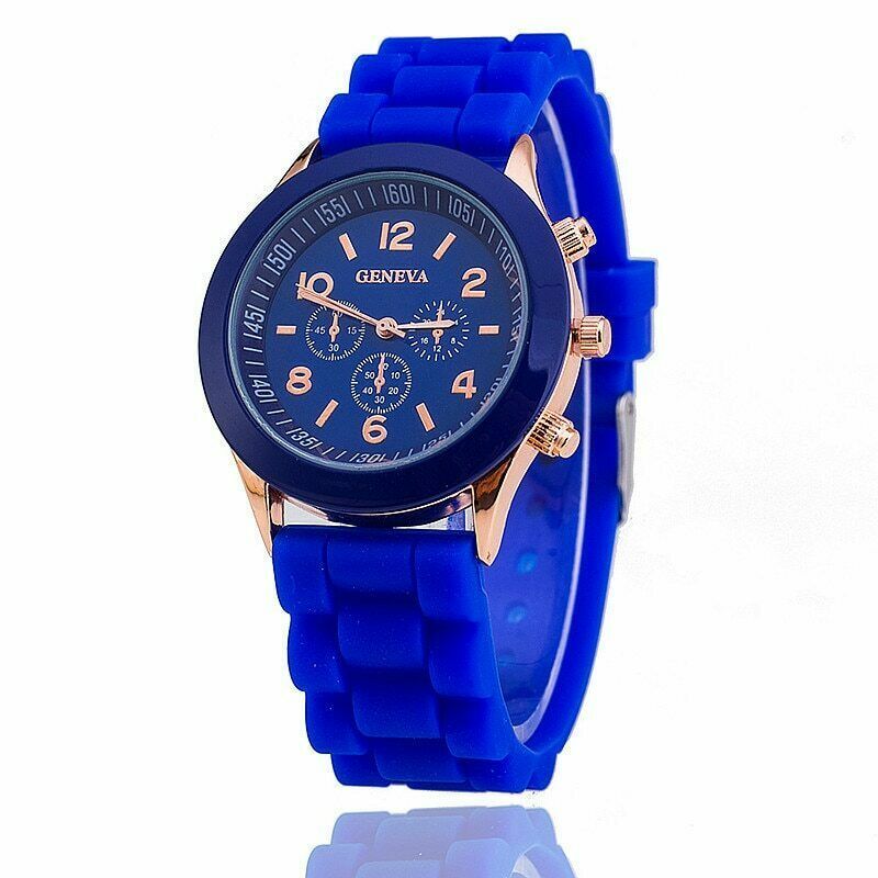 Geneva Unisex Quartz Watch Boys Girls Kids Adults Gel Sports Choice of 7 Colours
