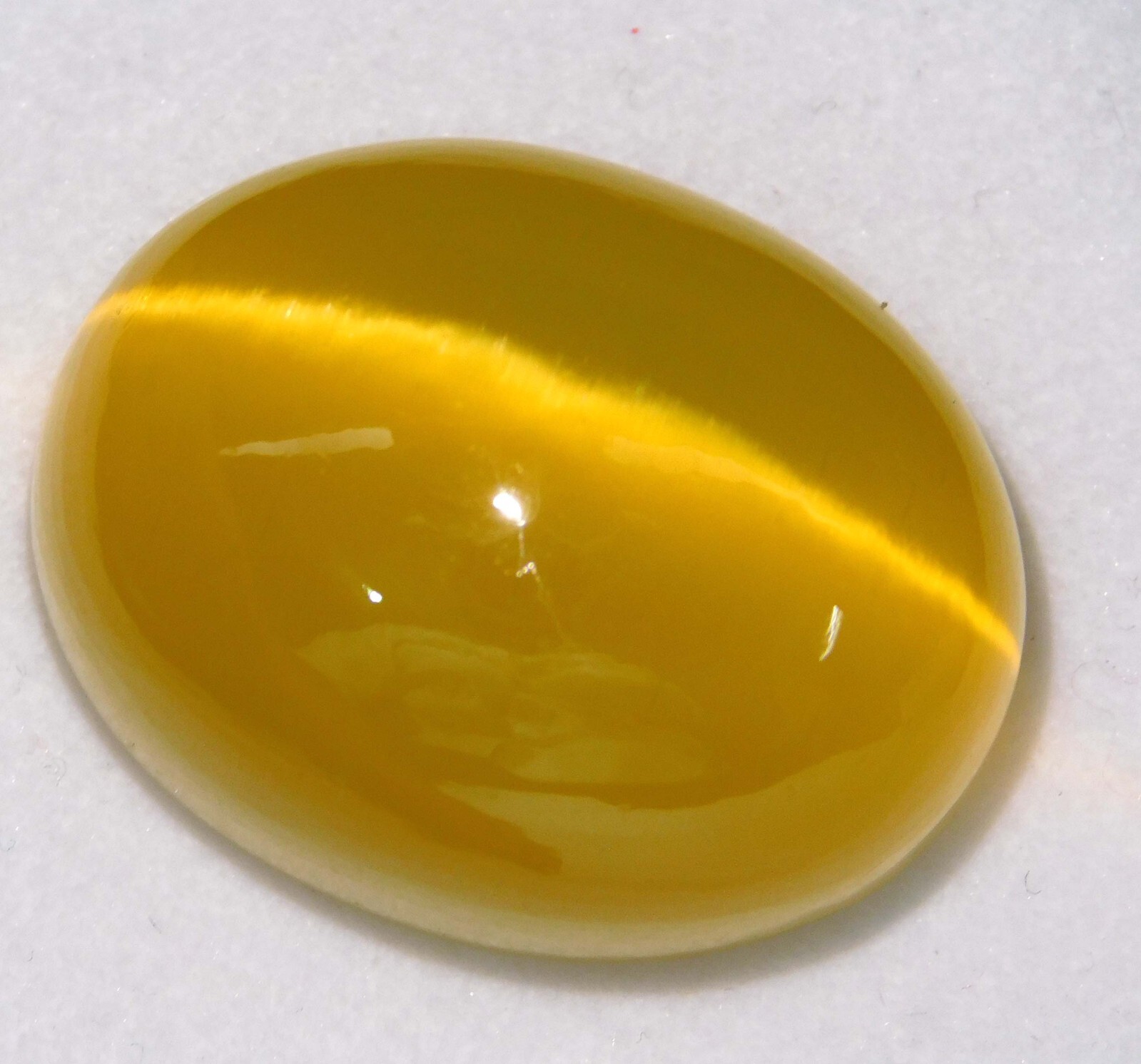 90.45 Ct Natural Chrysoberyl Yellow Cats Eye Oval Cabochon Cut Loose Gemstone