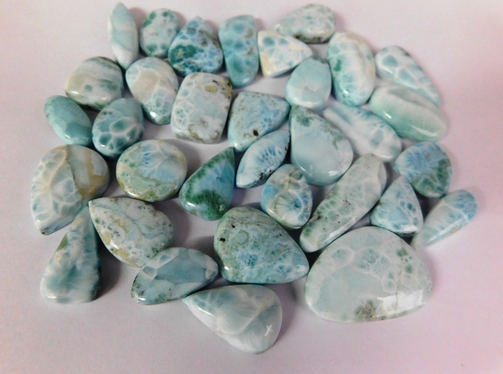 Top Quality Larimar Loose gemstones For Jewelry Making Wholesale Lot 71249