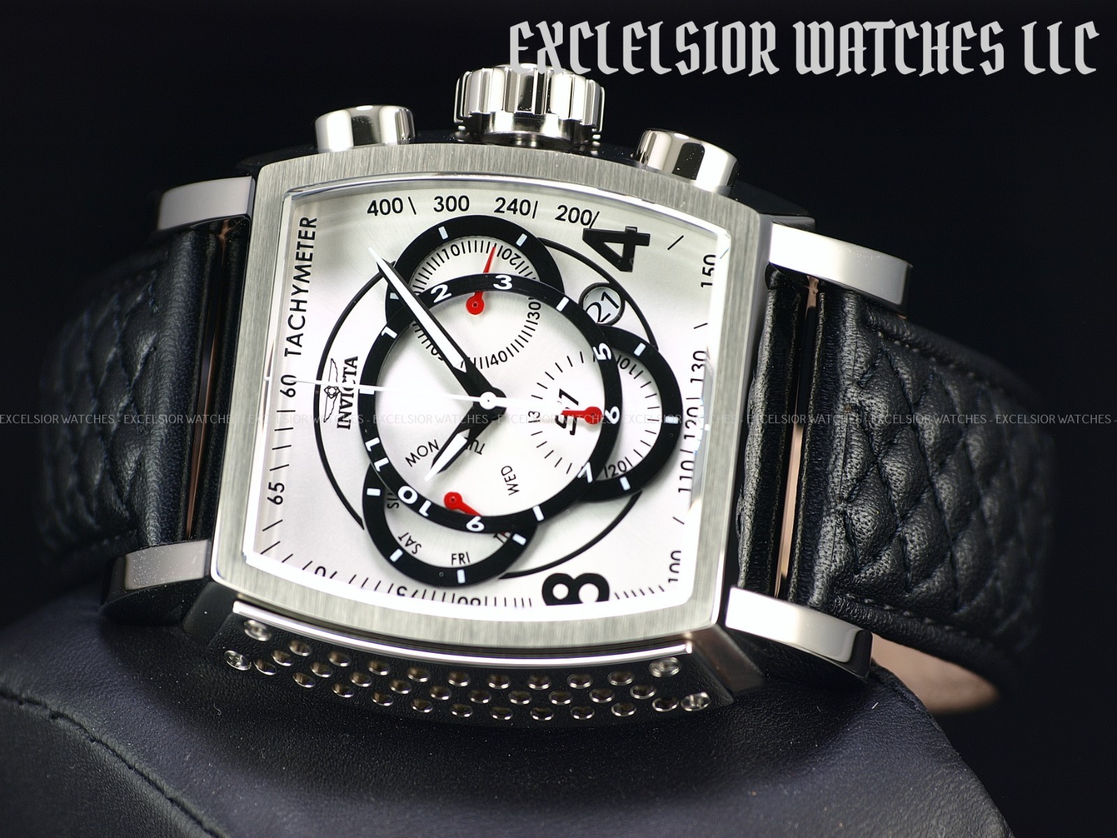 NEW Invicta Men 48mm S1 Rally SWISS Z60 Chrono SILVER DIAL Stainless St. Watch