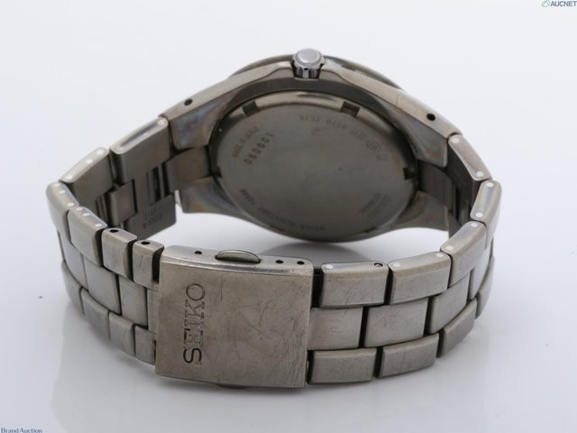Vintage SEIKO Perpetual Calendar 8F32-0220 Titanium Quartz Men’s Watch