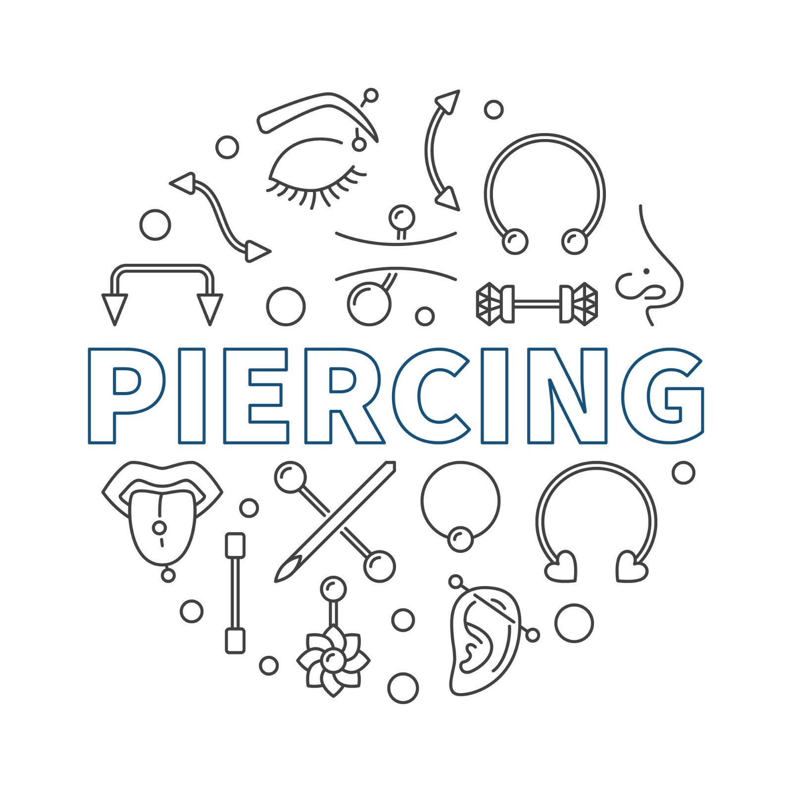 200 PCS MegaPack Piercing Barbells Acrylic & Surgical Steel 14g & 16g Randomly