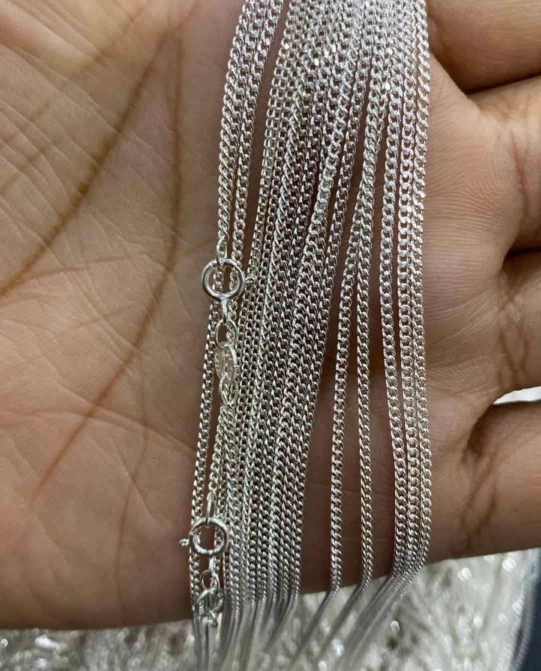 Cadena Barbadita Chain Necklace Plata 925 Mexican Sterling Silver