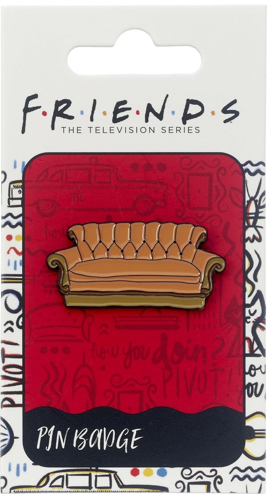 Official Friends The TV Series Sofa Pin Badge by The Carat Shop