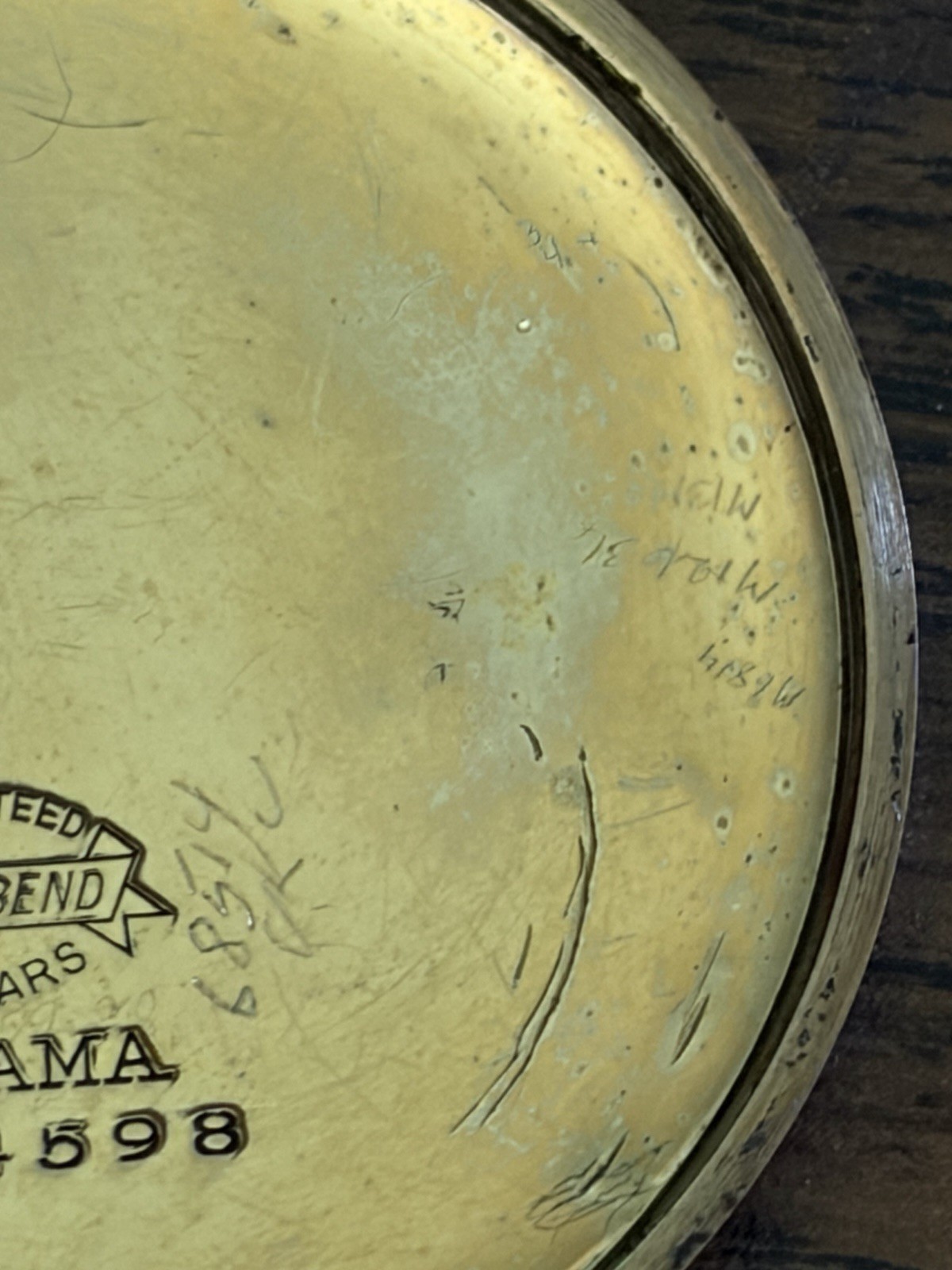 1919 SOUTH BEND Gold Filled Grade 429 19j 4 Pos Pocket Watch Not Running