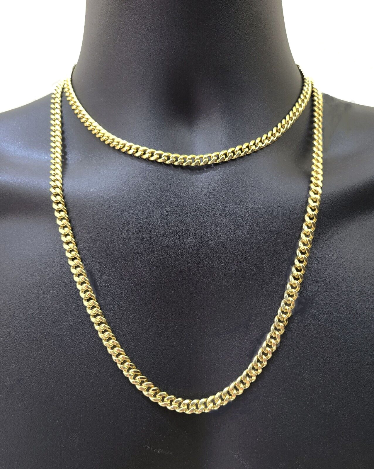 Real 14k Yellow Gold Miami Cuban Link Chain 6mm 24″ Necklace Box Lock