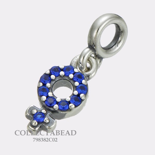 Authentic Pandora ME Silver My Girl Pride Blue Micro Dangle Charm 798382C02