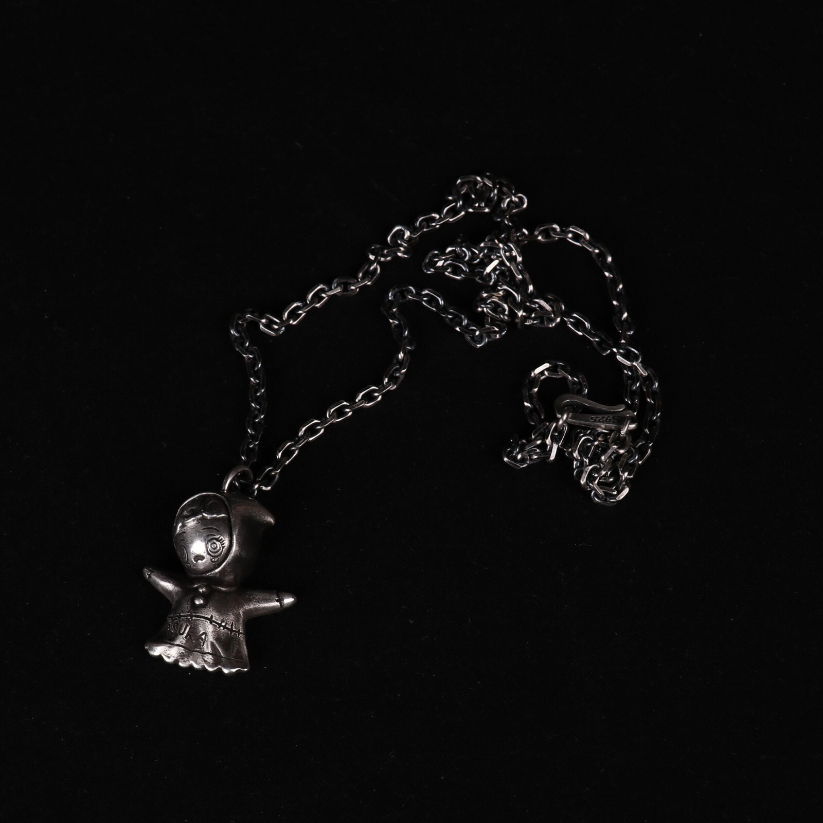 925 Sterling Silver Neon Genesis Evangelion Asuka’s Doll Necklace Pendant