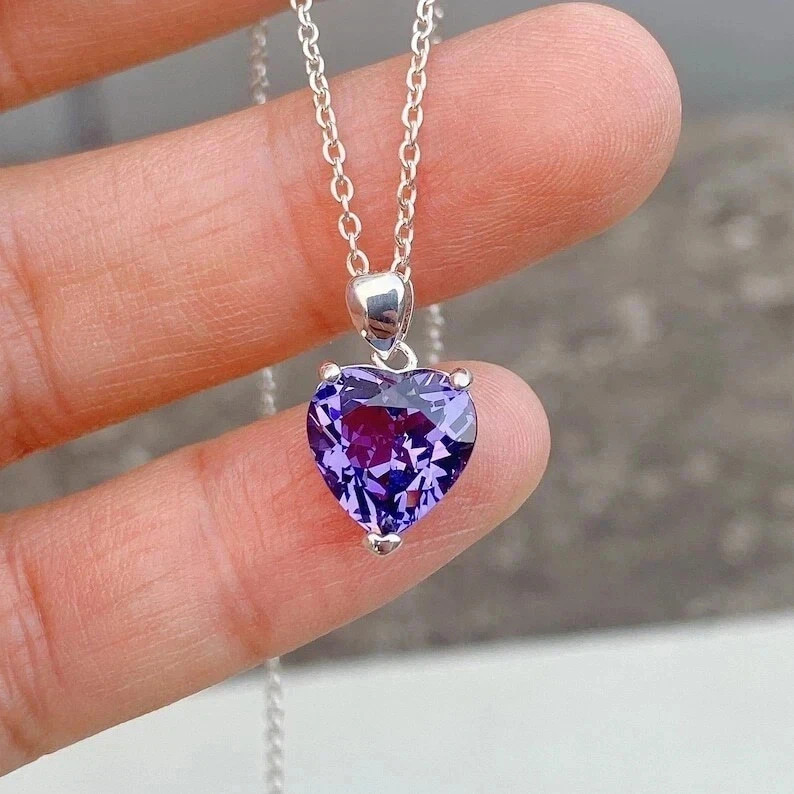 17 Ct Natural Color Change Alexandrite GIE Certified Gemstone Pendant 925 Silver