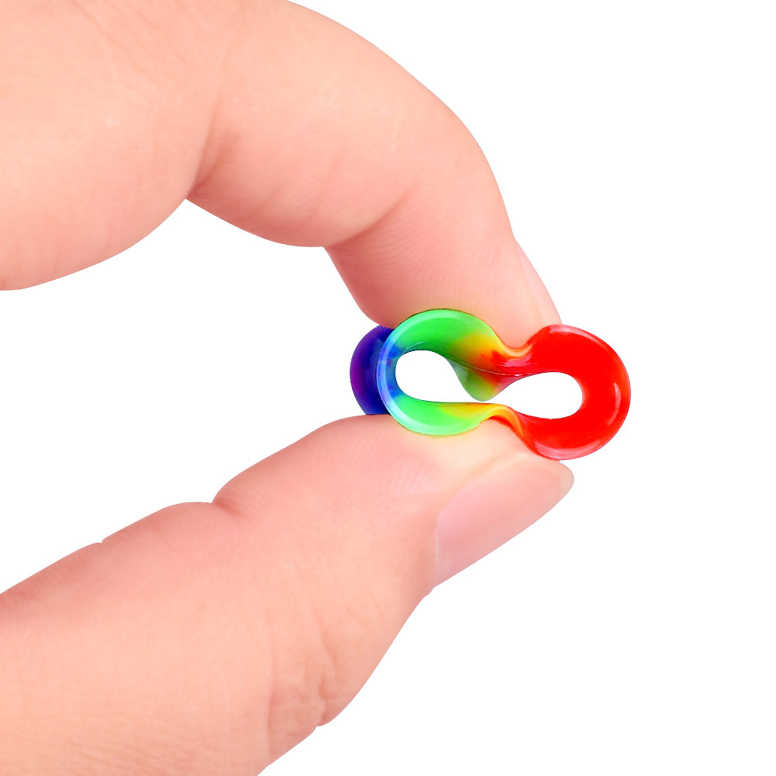 16PCS Colorful Ear Tunnel Soft Thin Silicone Ear Gauge Ear Plug Plug Set 2g-3/4″