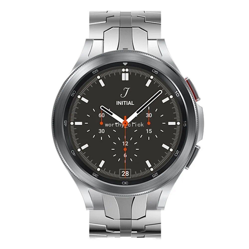 For Galaxy Watch 6 5 4 44/40 Classic 43/47m 5 pro 45mm Titanium Metal Band Strap