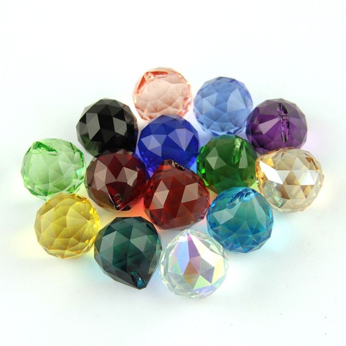 20mm Faceted small crystal balls for chandeliers
