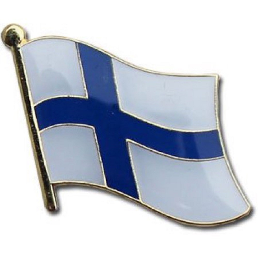 Finland Country Flag Bike Motorcycle Hat Cap lapel Pin