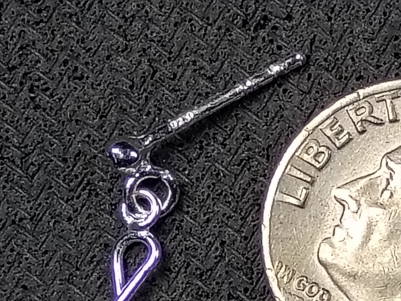Elegant Sterling Silver Treble Clef Dangle Earrings – Musical Note