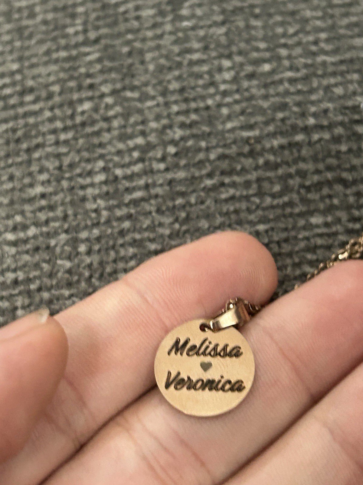 Custom Text Necklace- Personalized Engraved Pendant Stainless Steel gold silver