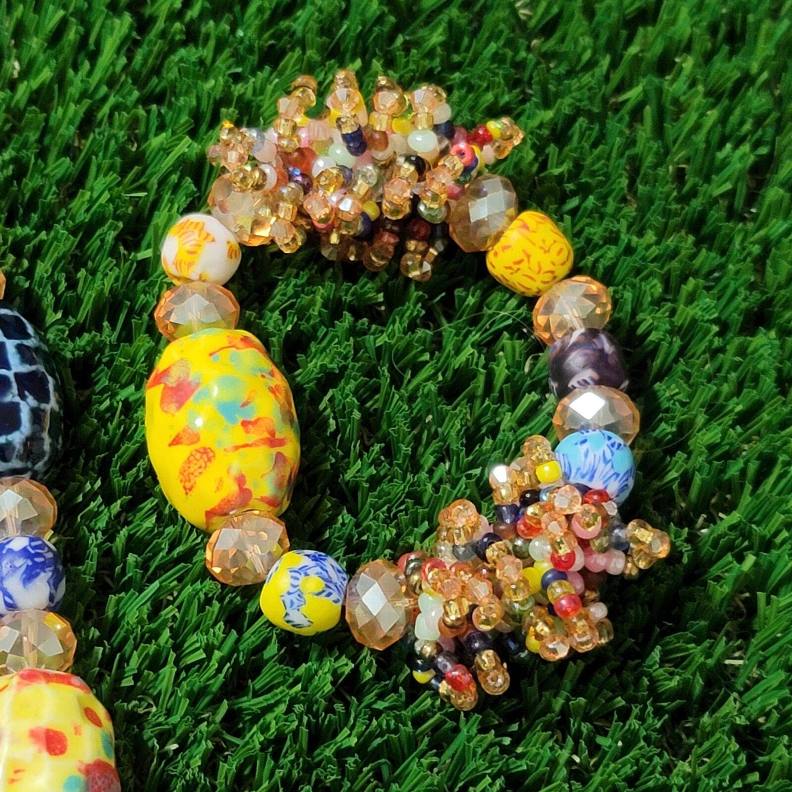 Custom Handmade Ghanaian West African Chunky Jewelry Set
