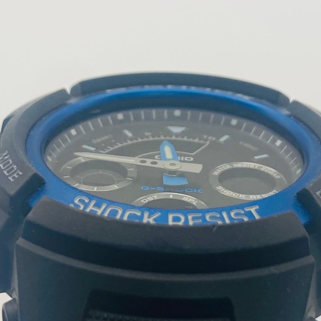 CASIO G-SHOCK AW-591 Black Blue Analog-Digital Watch