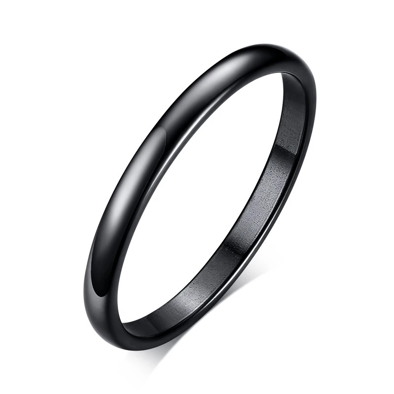 Twisted Rope Slim Ring Stainless Steel Minimalist Wedding Band Women Jewelry