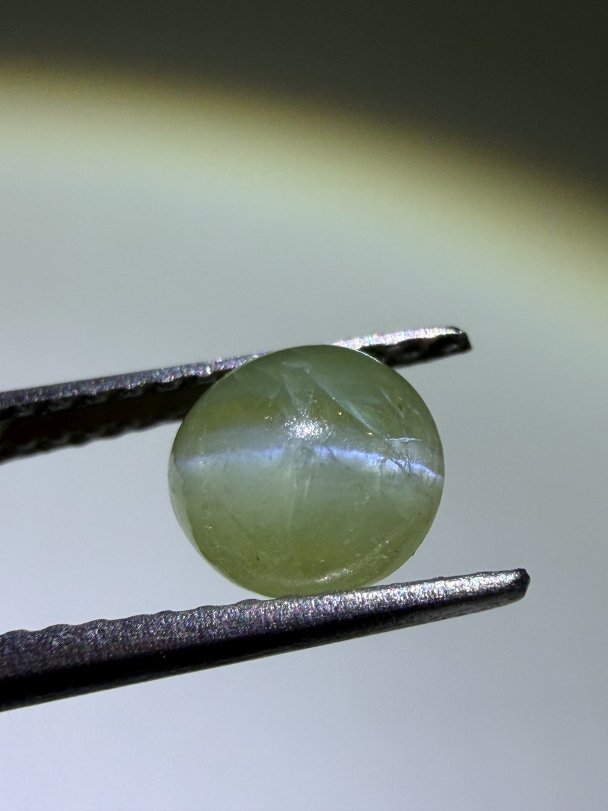 Natural Untreated Chrysoberyl Cat’s Eye Cabochon Making Gemstone Jewelry 1.15 c