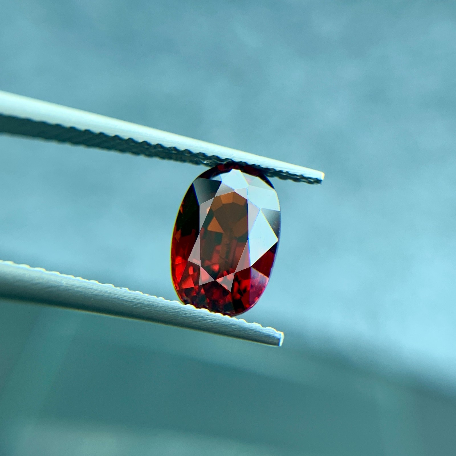 💎2.82 cts BLOOD ORANGE NATURAL SPESSARTINE GARNET GEMSTONE OVAL Certified