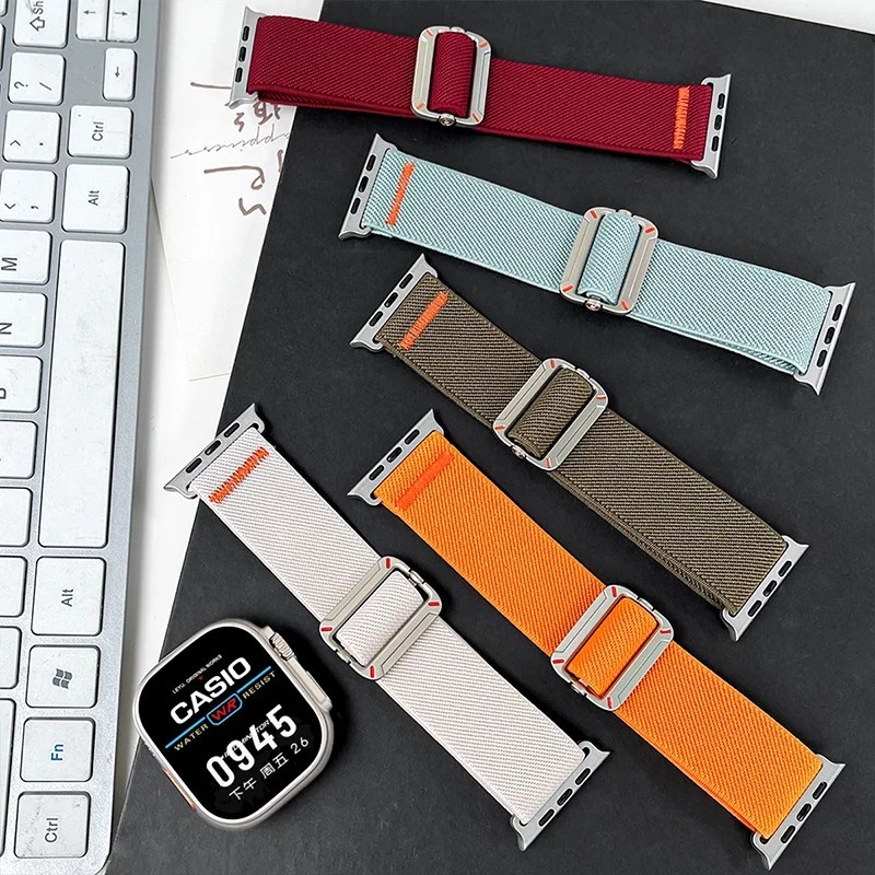 Nylon Strap Band For Apple Watch iWatch Series 10 9 8 7 6 5 SE Ultra 2 38mm-49mm