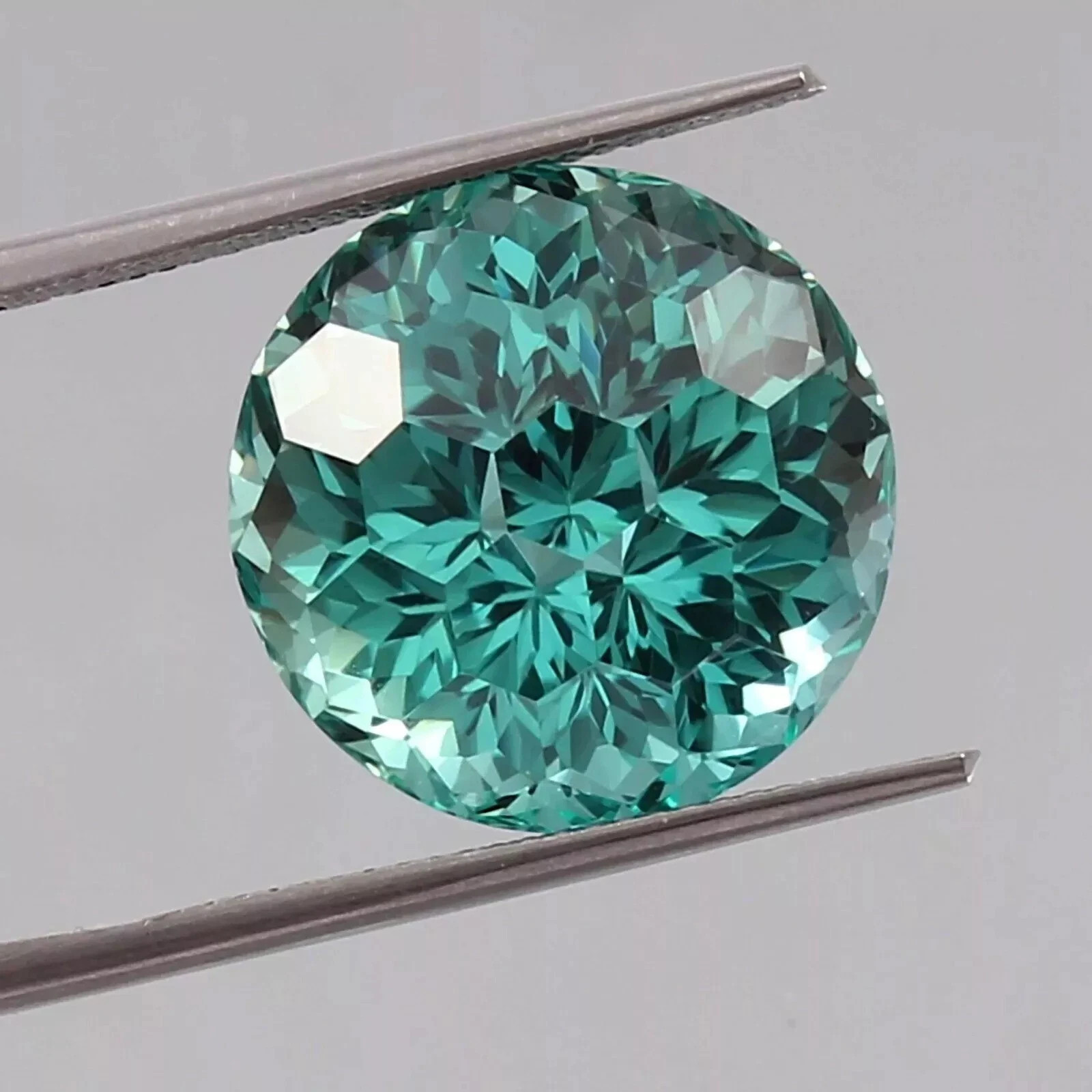 Natural Ceylon Parti Sapphire Certified Round Cut Gemstone Football Cut 10.20 Ct