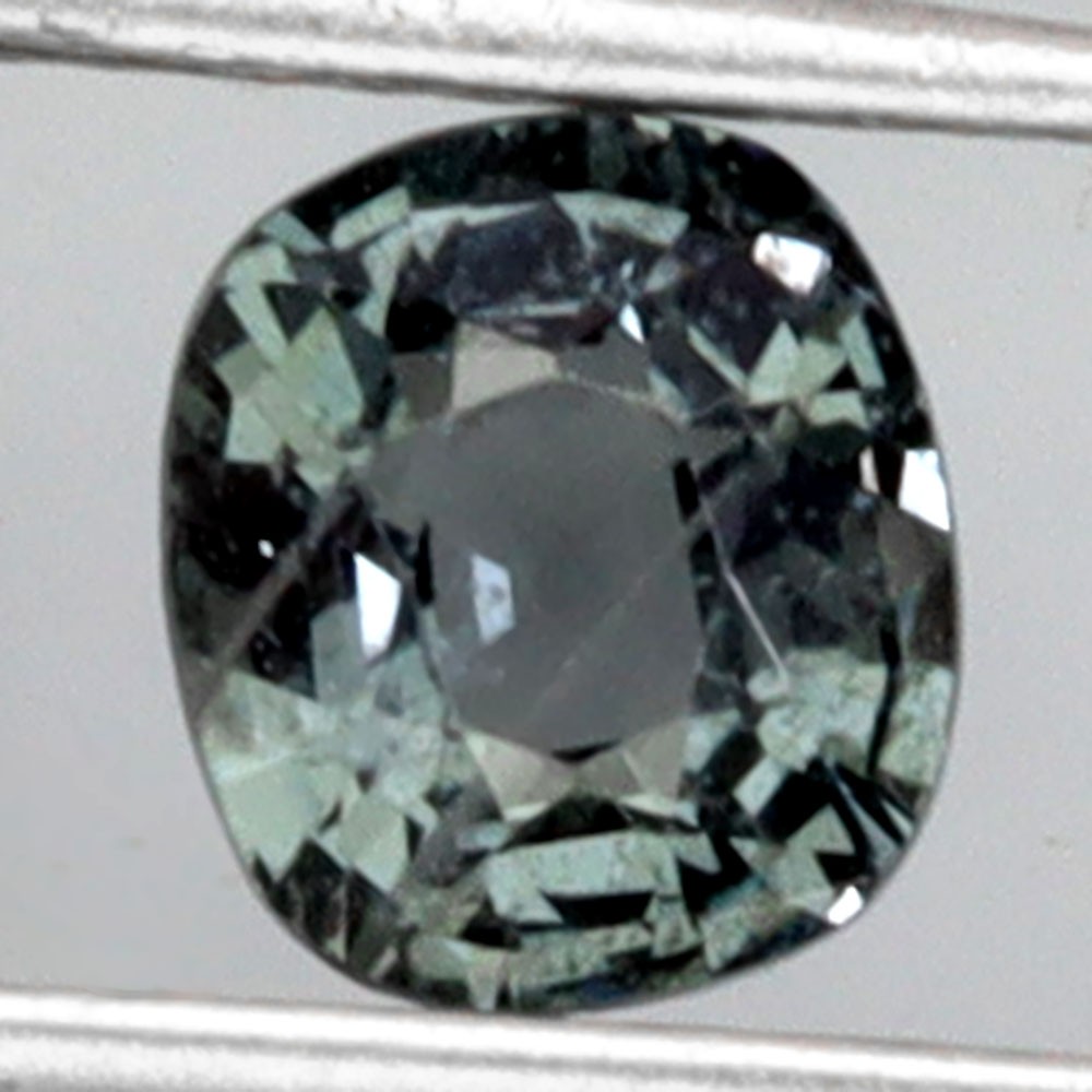 Antique Natural Greenish Blue Spinel Unheated Burma 0.80ct 6×5.5mm Gem Sparkle