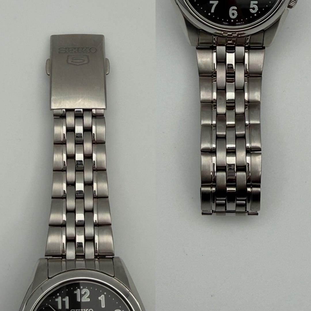 SEIKO 5 7S26-01V0 Automatic, 21 jewels, open case back, black dial