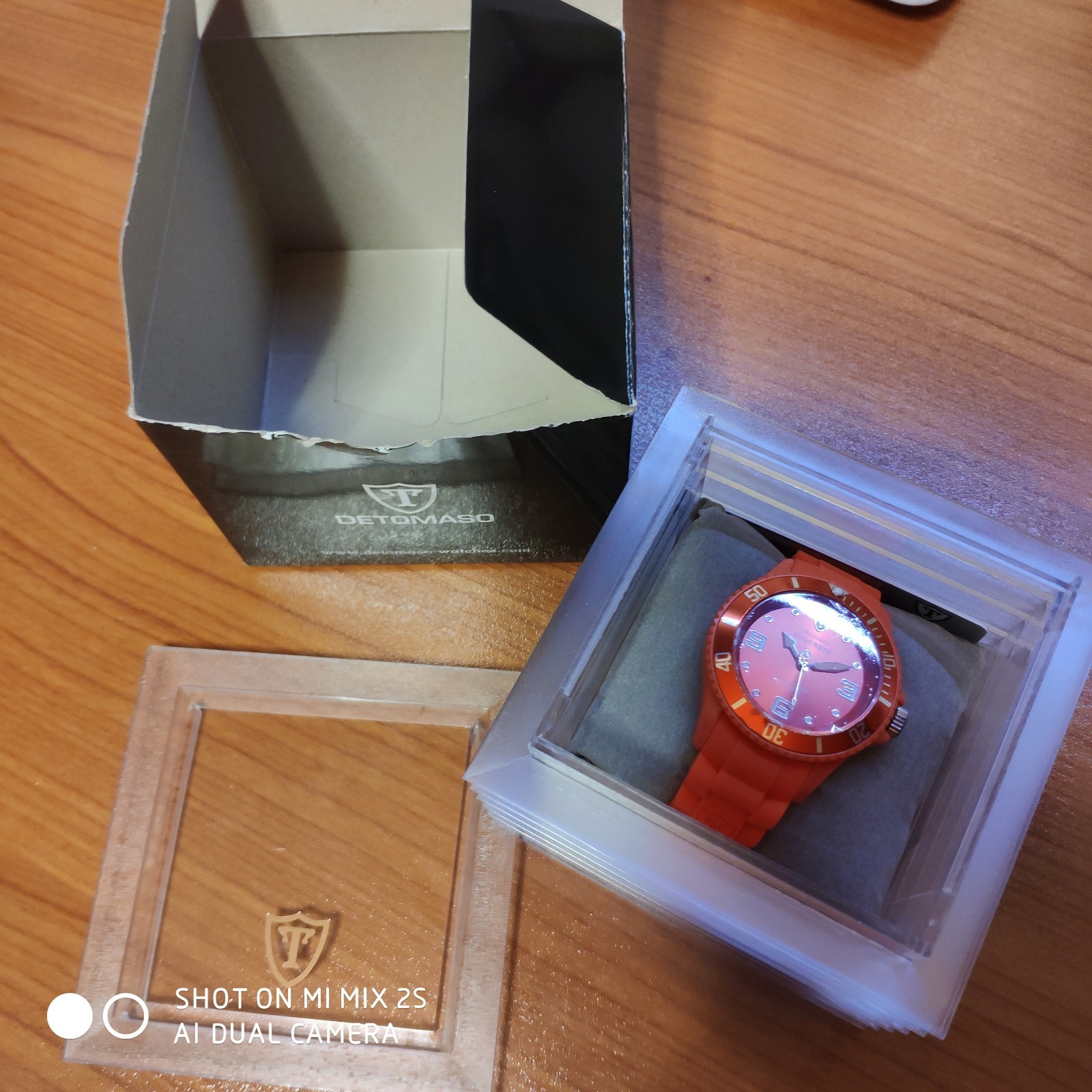 De Tomaso Silicone Watch Orange Unisex New
