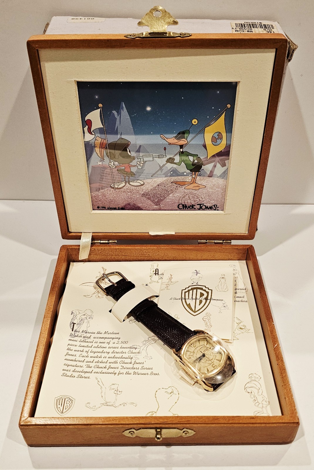 VINTAGE CHUCK JONES MARVIN THE MARTIAN WATCH LIMITED EDITION OF 2500 NEW