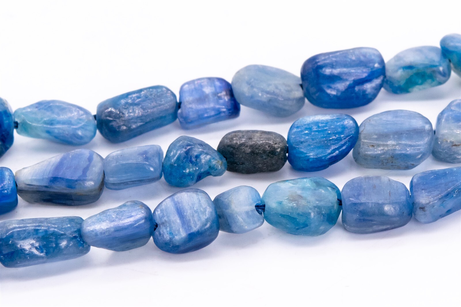 5-7MM Blue Kyanite Pebble Chips Grade A Genuine Natural Gemstone Loose Beads