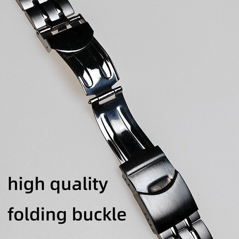 19/21mm Stainless Steel Strap for Swatch Watch Band Metal Bracelet Wrist Belt